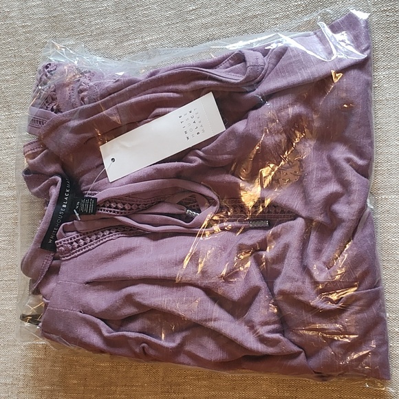 White House Black Market Tops - WOMEN: WHITE HOUSE BLACK MARKET LILAC PLUM BLOUSE